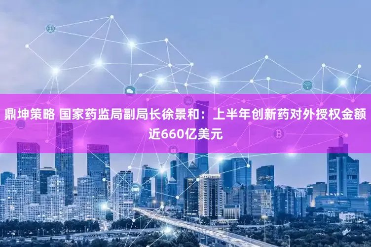 鼎坤策略 国家药监局副局长徐景和：上半年创新药对外授权金额近660亿美元